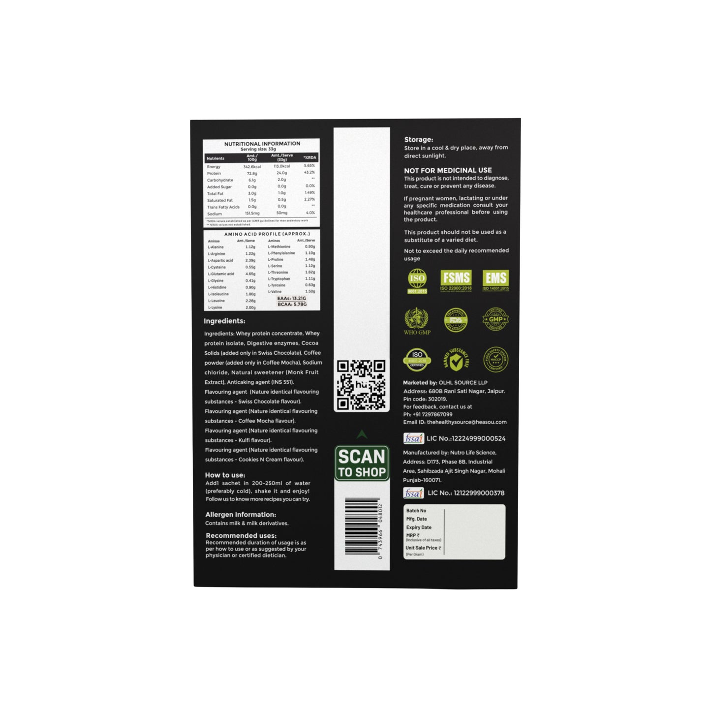 Whey Isolate Blend | 4 Flavour Box | Starter Pack