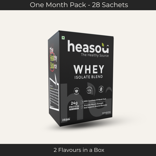 Whey Isolate Blend | 2 Flavour Box | One Month Pack - 28 Sachets