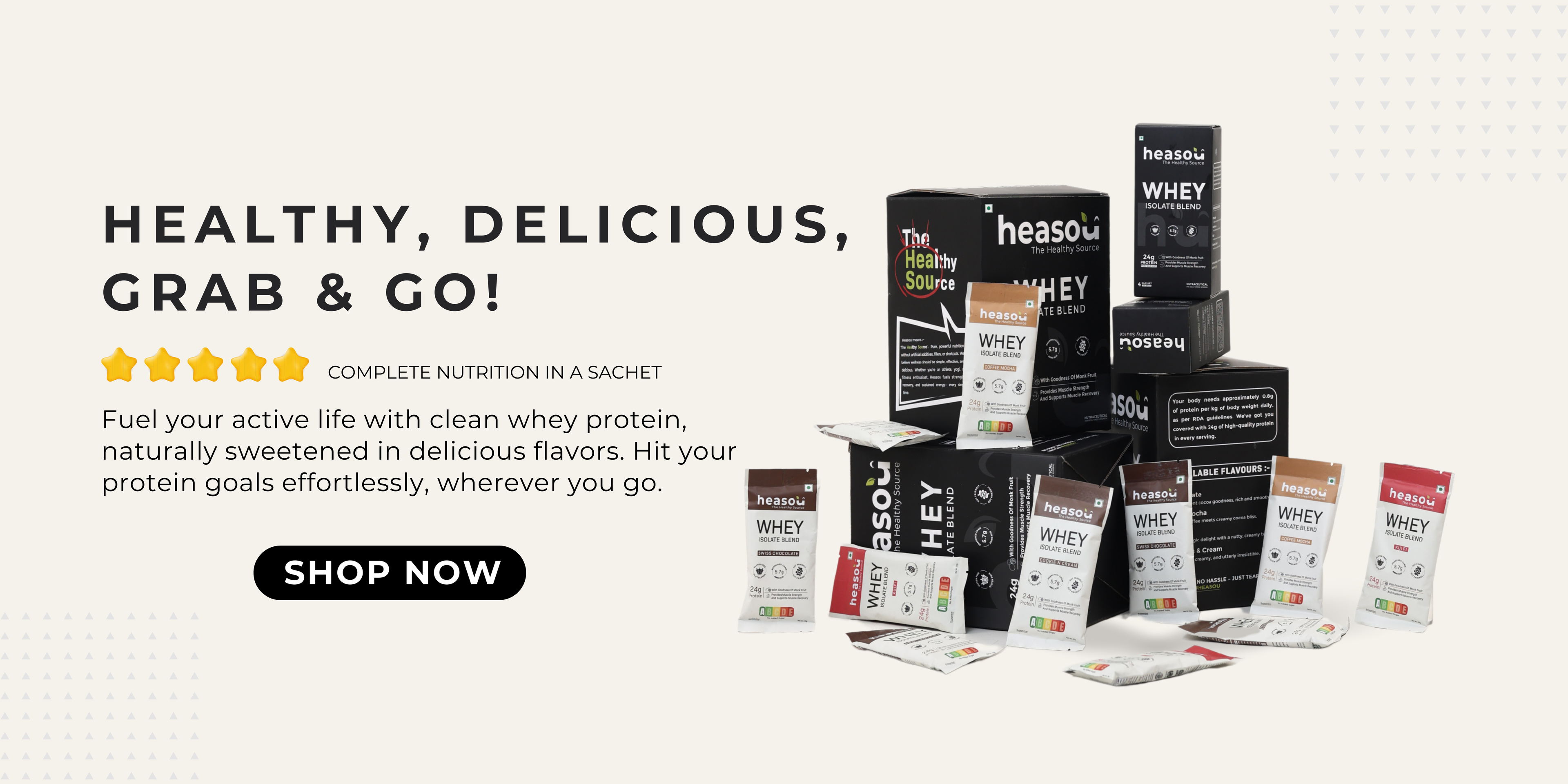 Heasou Shop Now Banner Website